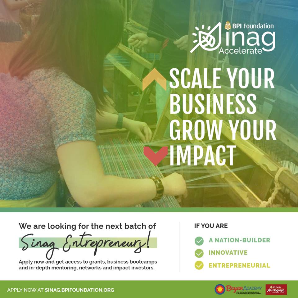 BPISinag's tweet photo. #BPISinag is looking for Social Ents who want to scale-up &amp; deepen their impact. Win grants as much as P500,000! https://t.co/y3KsrlnUcR https://t.co/wUsv7pA4WR