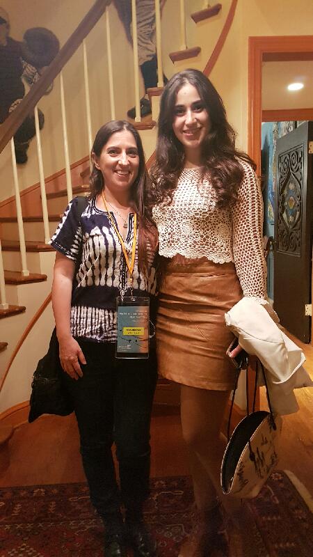 Sephardic_in_DC's tweet photo. Party with @WJFF founder Aviva Kempner. Join Irene Orleansky for #BalEj 5/21. Met Maria Zreik actress #BetweenWorlds https://t.co/d1734tNxqt https://t.co/TlbfB88GH0