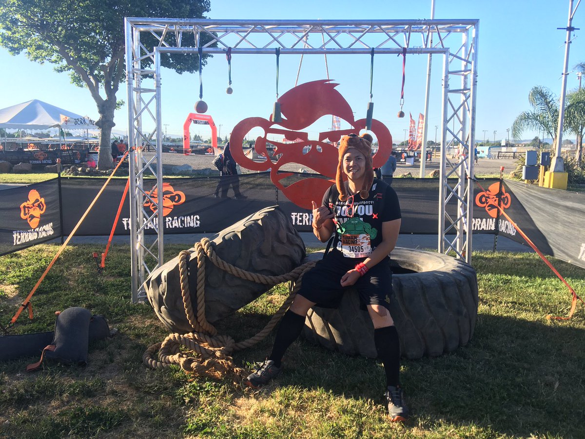 JericoMike's tweet photo. Had a blast this morning at my first @TerrainRacing experience. #fromthecouchtothecourse 🐻 #mudmonkey #unlimited #ocr https://t.co/apFmEeNRB1