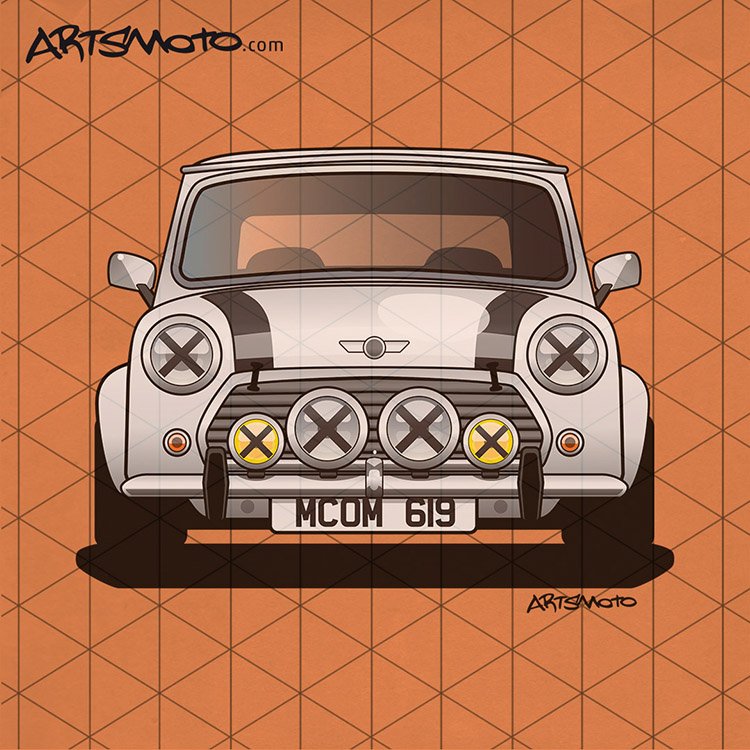 artsmoto's tweet photo. Out now: The very #british #MorrisMini #CooperS #1300 w some xtra #Rally lights #carart #streetwear #artsmoto #cars https://t.co/XtVi8wPGhB https://t.co/lPcnnnJtmu