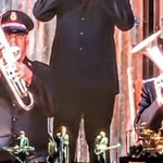 What a treat to see the @SalArmySoCal band perform at a U2 concert ! The Holy Spirit is moving at the Rose Bowl tonight  #U2JOSHUATREE2017 