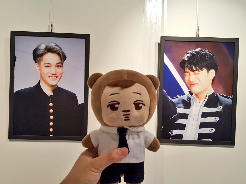 nesu88_in's tweet photo. #길티플레져 
어먀랑 중력님 전시회 보러와써요~🐻❤ https://t.co/pNERh9v2rW