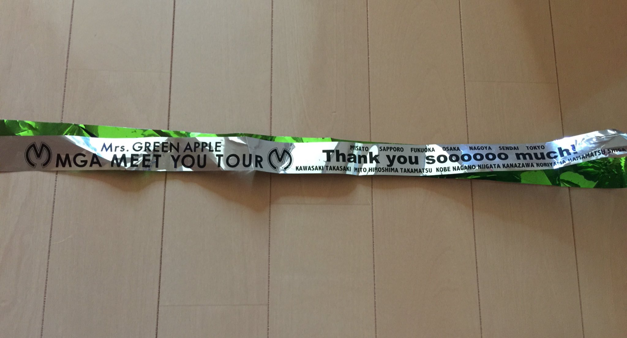 ミセス 対バンライブ 銀テープ Mrs. GREEN 粗かっ APPLE 銀テープ