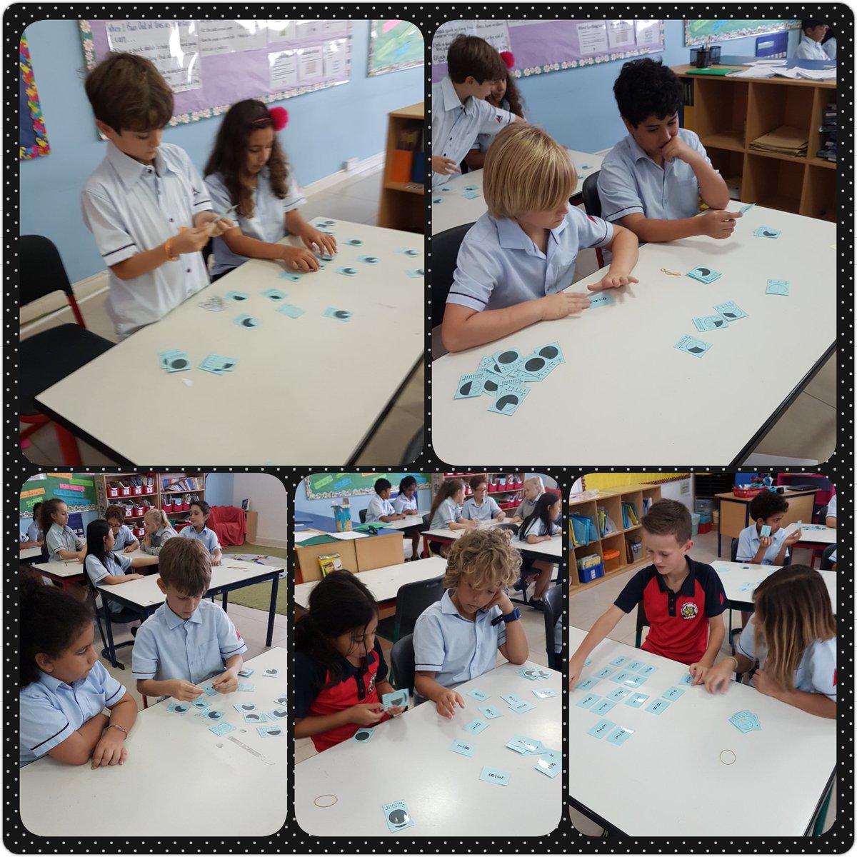 MsDonnaCopel's tweet photo. #3dmcdaa playing fraction memory and practicing comparing fractions on a number line. #daalearning https://t.co/oUdgjFssfb