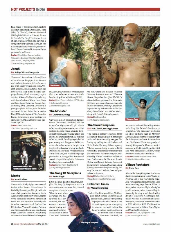kajariavivek's tweet image. #Raakshas in the list of #HotProjects from India @Screendaily #MarathiCinema #Cannes2017