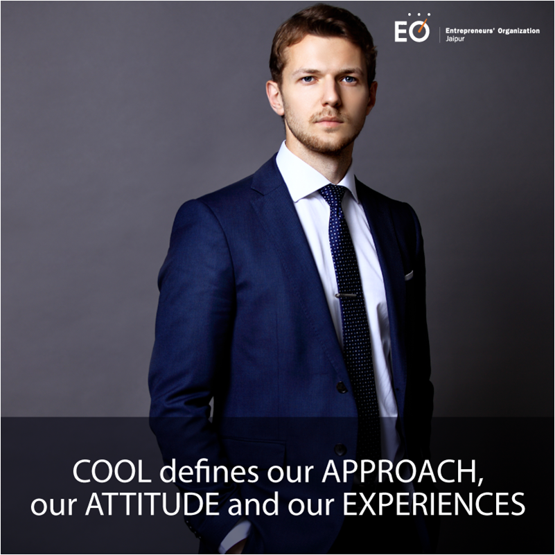 One of the key values that we follow at EO is being  calm &amp; composed in our business approach. 
#EOJaipur #EO #EOValues