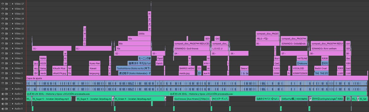 PabloSinnick's tweet photo. ⚠️ #SPOILERALERT ⚠️
Así queda el #timeline del próximo vídeo de @EnyeOficial 😊
¡Loving my old #PremiereCS6! 😝 https://t.co/t6dw15xu0T