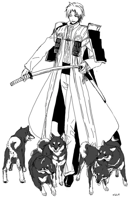 犬も 