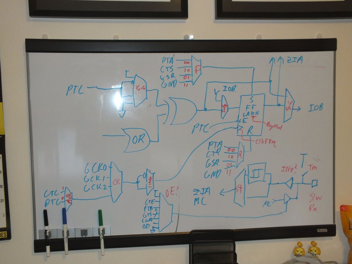 azonenberg's tweet image. #CPLD bitstream reverse engineering with @rqou_. Coming soon: #openfpga + #yosys support for CoolRunner-II?