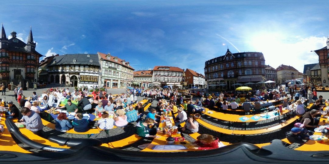 Heute sind wir beim Bürgerfrühstück in Wernigerode