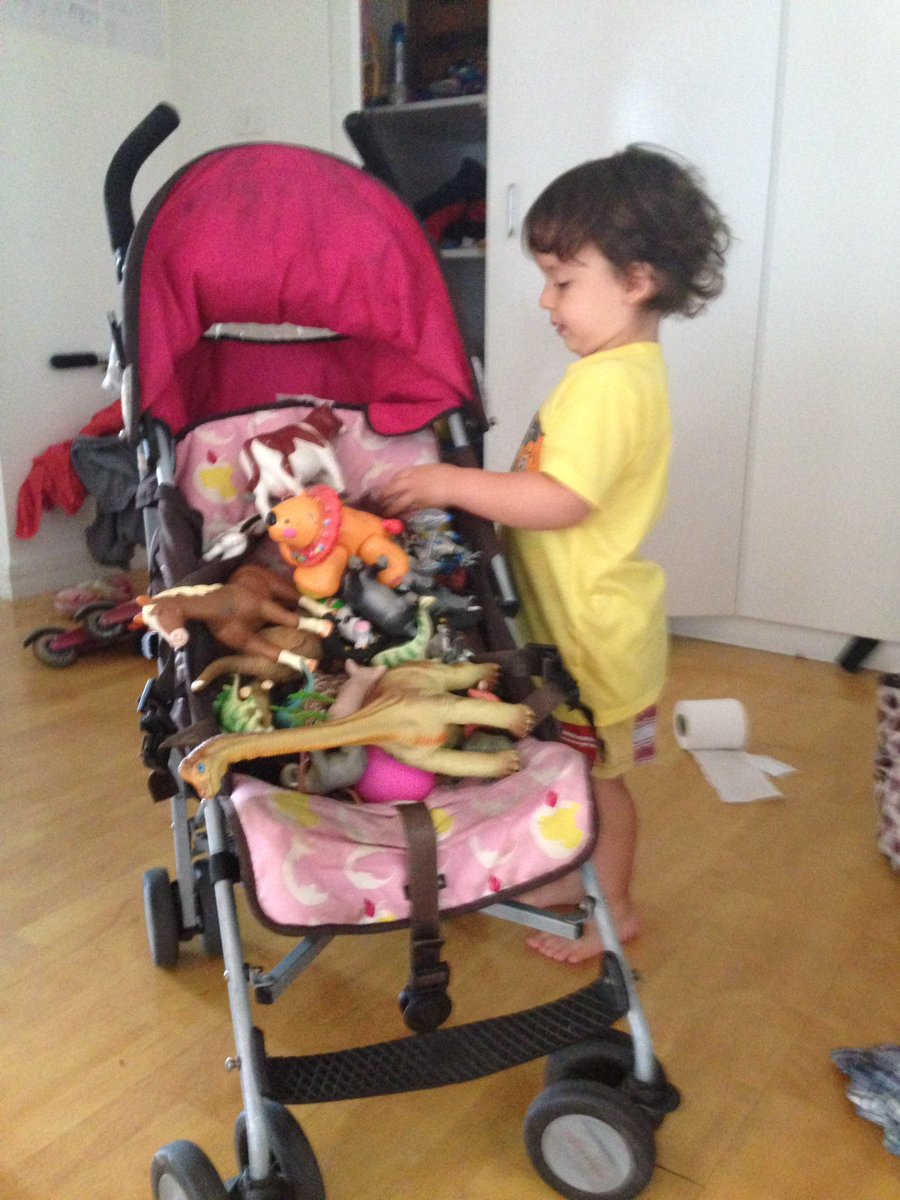 What I walked in on after saying- kids grab what you need for the park!