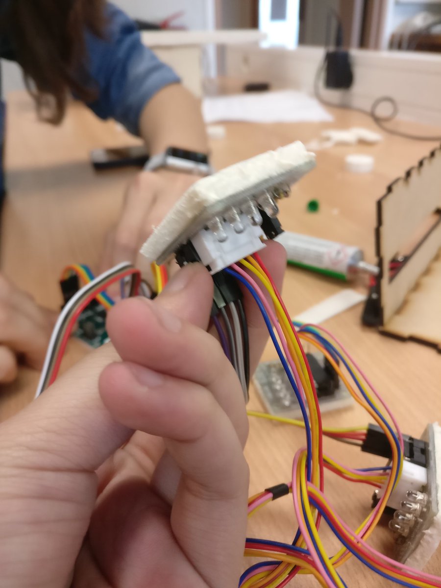BrailleClock's tweet photo. In order to stick the shields and the card we put them on a layer polystyrene then we put the glue on it! https://t.co/NZDgf0F4hT