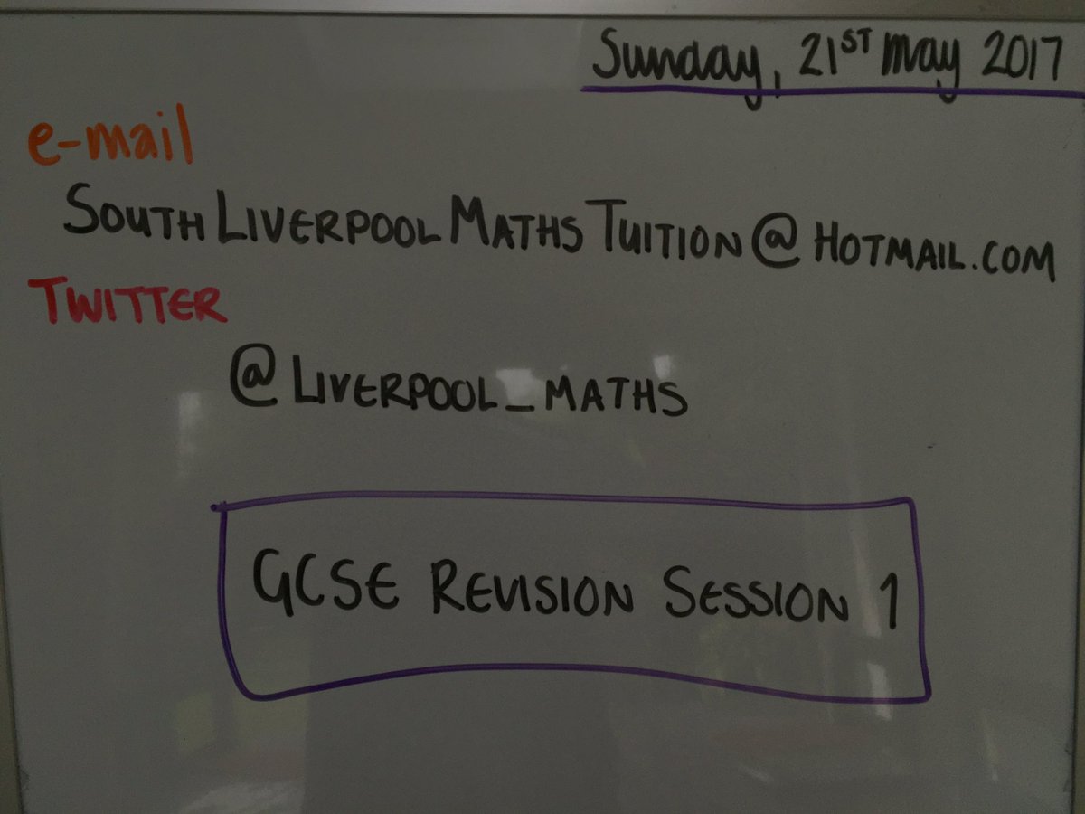 All set an ready for some GCSE revision #SouthLivMaths #Tuition #GCSE