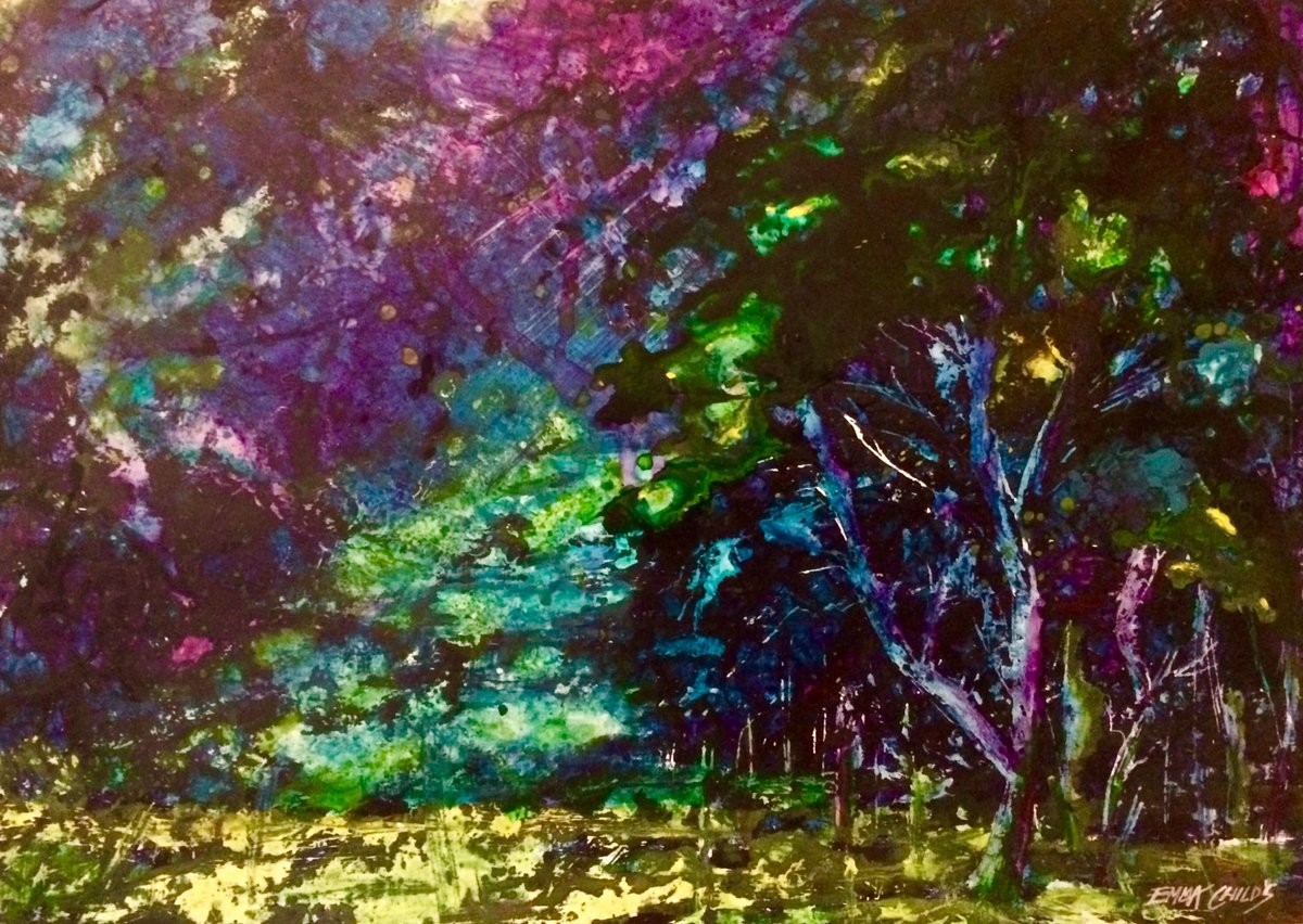 EmmaChildsArt's tweet photo. 💜Peacock Wood💙
Acrylic/Ink #trees #magicalforests #Art https://t.co/7FaBKgJ1TY https://t.co/Gv8OtxfkYv