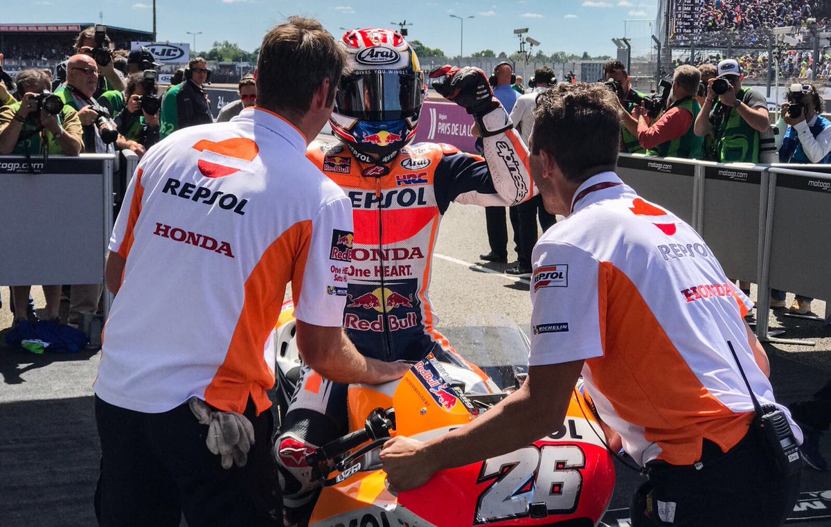 P3- #FrenchGP Great team work!! 💪🏻#MotoGP #DP26 #Team26 #staystrongnicky