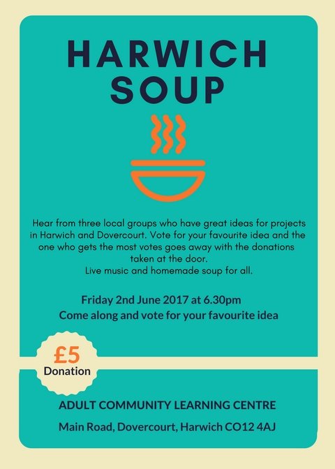 Hi SOUPERS next SOUP at the Adult Community Learning Centre on 2nd June 2017 ... can't wait to see old friends and new. #community #Local