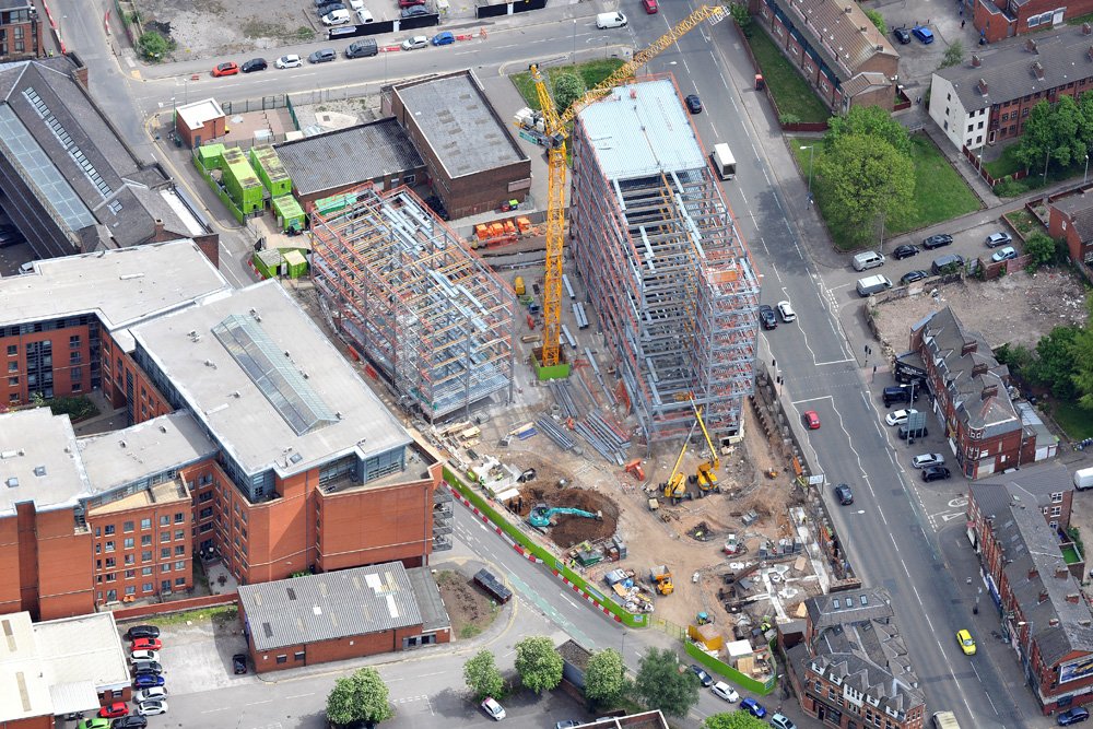 ELLESMERE STREET - GRAHAMS' have almost completed erecting the steelwork for the first two blocks ow.ly/JeZe30bQm9g