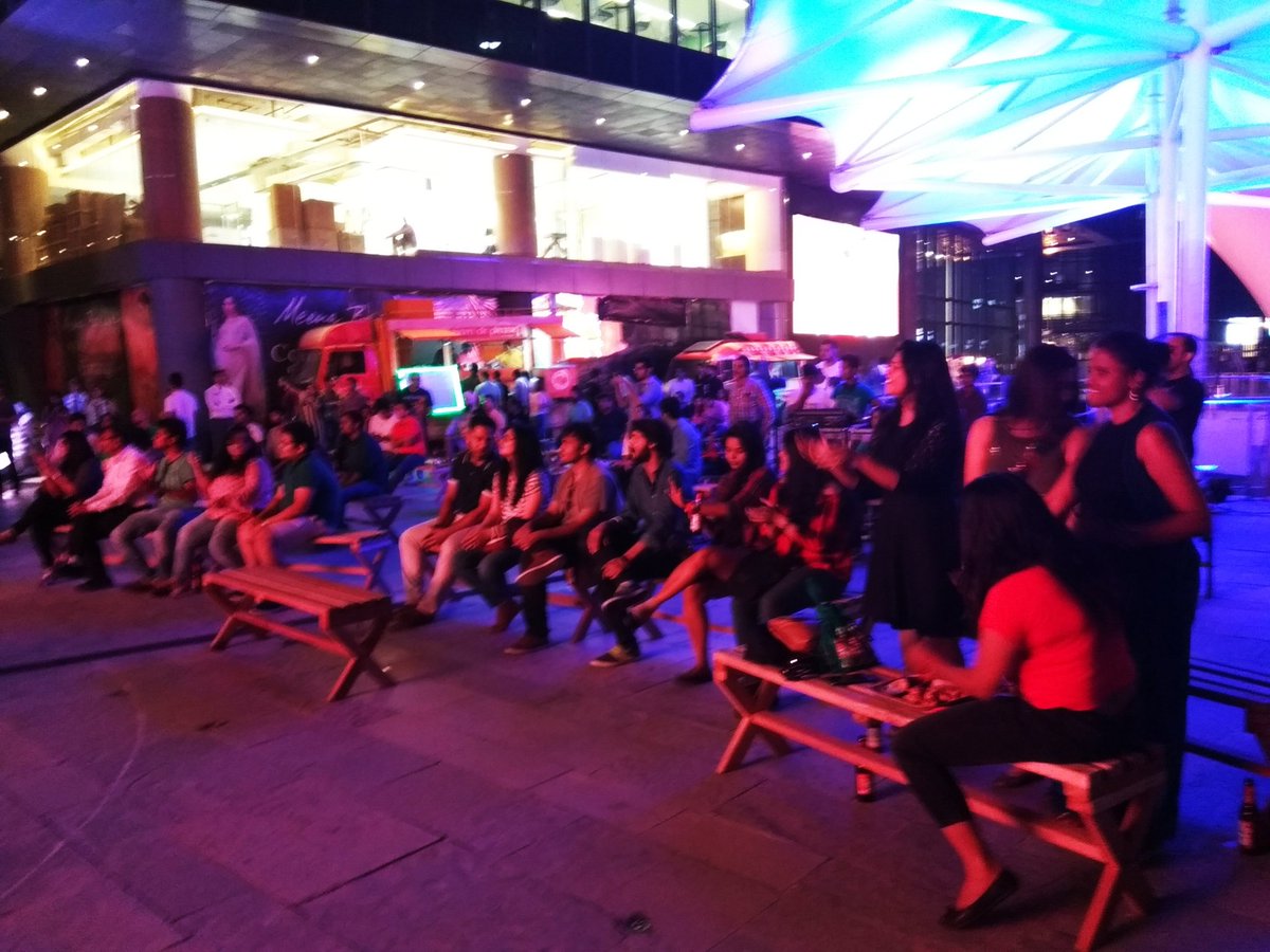 WorldmarkDelhi's tweet photo. What a phenomenal performance by #JugniBand #RedBandStand at #BFMCFest #WorldmarkAerocity @RedFMIndia https://t.co/d3sdOhyIQL