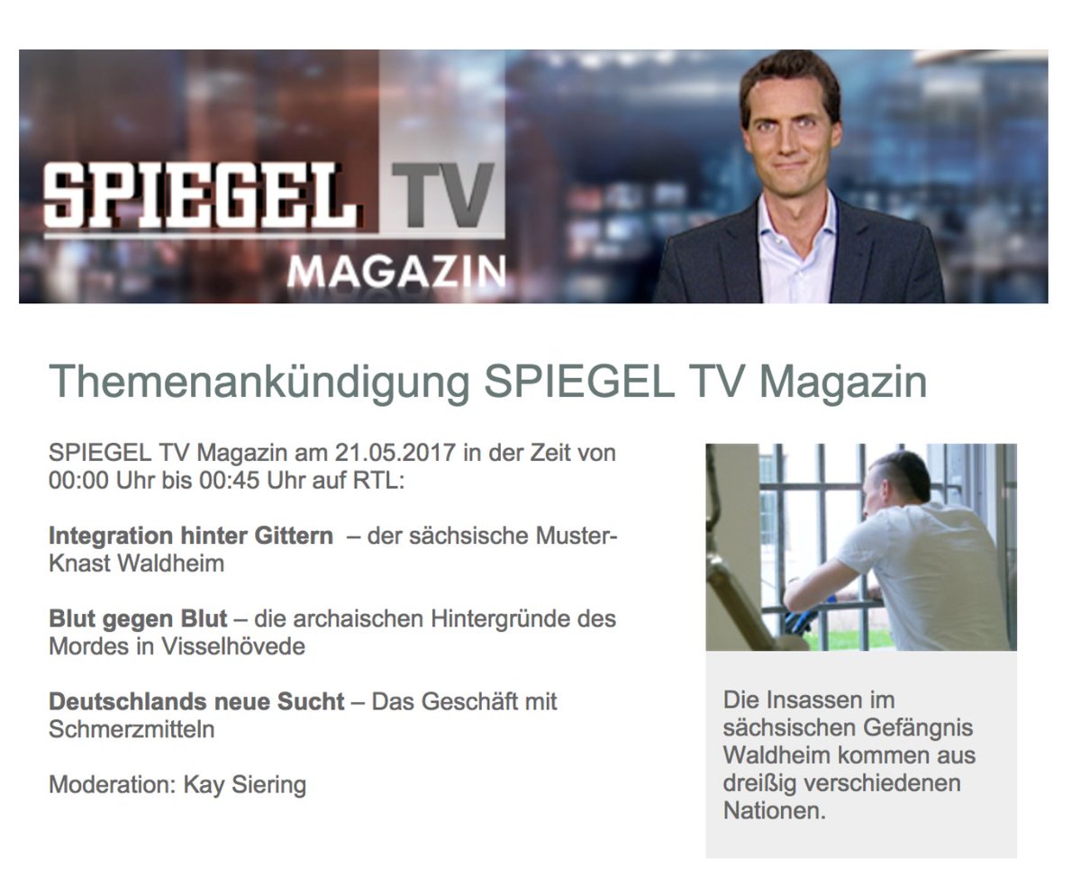 Spiegel Tv Die Themen Unserer Sendung Um 0 Uhr Bei Rtlde Ausserdem Berichten Wir Vom Prozess Gegen Den Mutmasslichen Enkeltrick Paten Hoss Spiegeltv T Co Hy7bzkzx8f