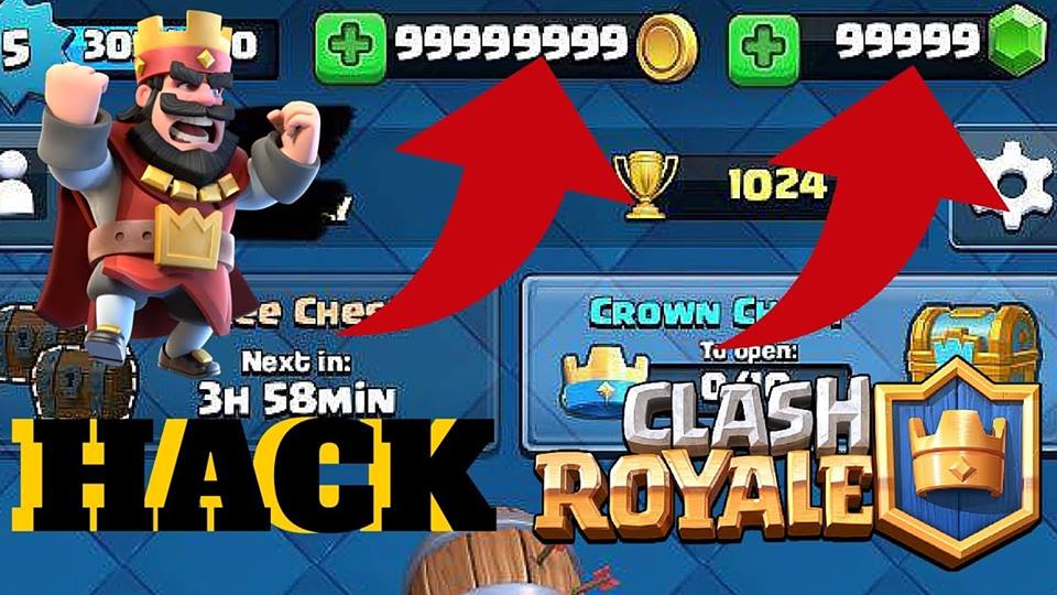 Clash Royale Hack Cheats 999999 100% Generator iOS Android No Survey - 