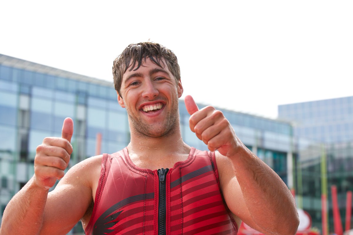 DocklandsFest's tweet photo. Thumbs up from Paul Johnson. Another wakeboarding demo at 4pm. Rubber Ducky race at 5pm. Packed day of events. https://t.co/WHcGEUqugb