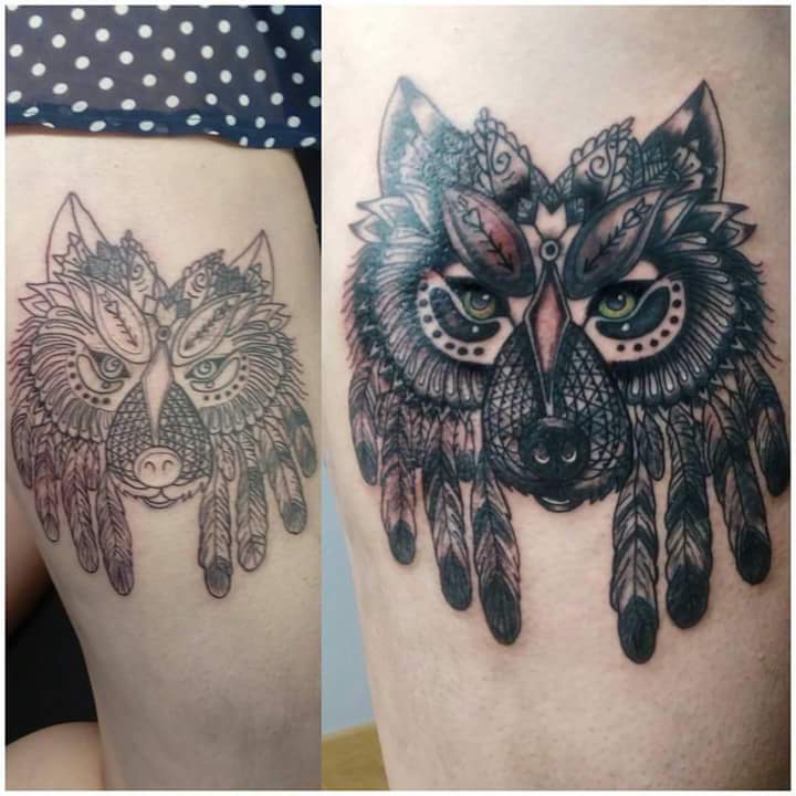 Marikeit_gs's tweet photo. Tatuajes sólidos #tattoos #linares #granada #tatuajes #diseñosoriginales #wild #nosferatu #lobo #leona #gato #tattoo https://t.co/kYaqrBl9Zm
