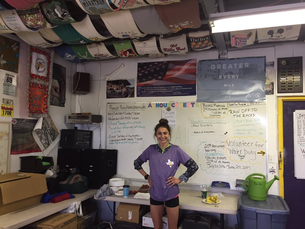 K2Runs's tweet photo. SO much fun running with @AlexiPappas (I hung in there for a mile!) and having her at the @LGRAWRun_Walk clubhouse. #20YearsofRAW https://t.co/VuP20RbHAX