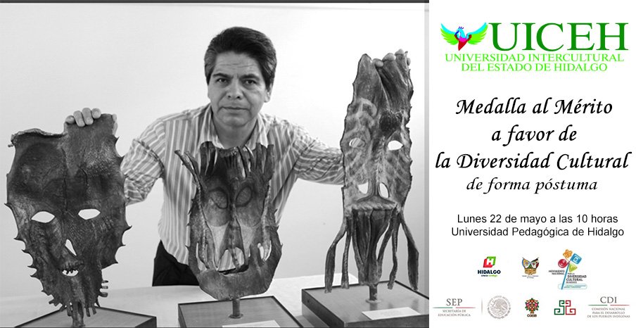 RomoMartinJL's tweet photo. Póstumamente agradecemos Medalla al Mérito Diversidad Cultural @UICEH  @CDI_mx @CgeibSep @INALIMEXICO @gobiernohidalgo @MovDivCultural https://t.co/DwMNV1aldW