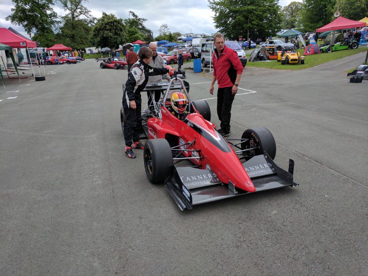 hdlcc's tweet photo. Photo of @01MattRyder about to take his first competition run this morning #hillclimb #Shropshire #motorsport https://t.co/e56DCIsLGK