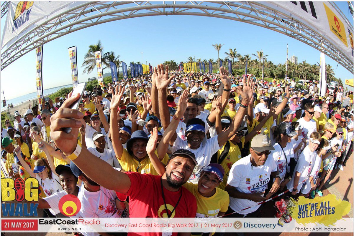 ecr9495's tweet photo. Well done to all the sole mates who completed this year's #DurbanBigWalk. You guys were amazing! @Discovery_SA @DurbanBigWalk https://t.co/cqOpRi5TD4