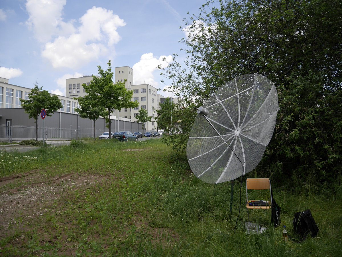 New S-Band 2 m Dish Setup, LRO Receive Test on 1271 MHz