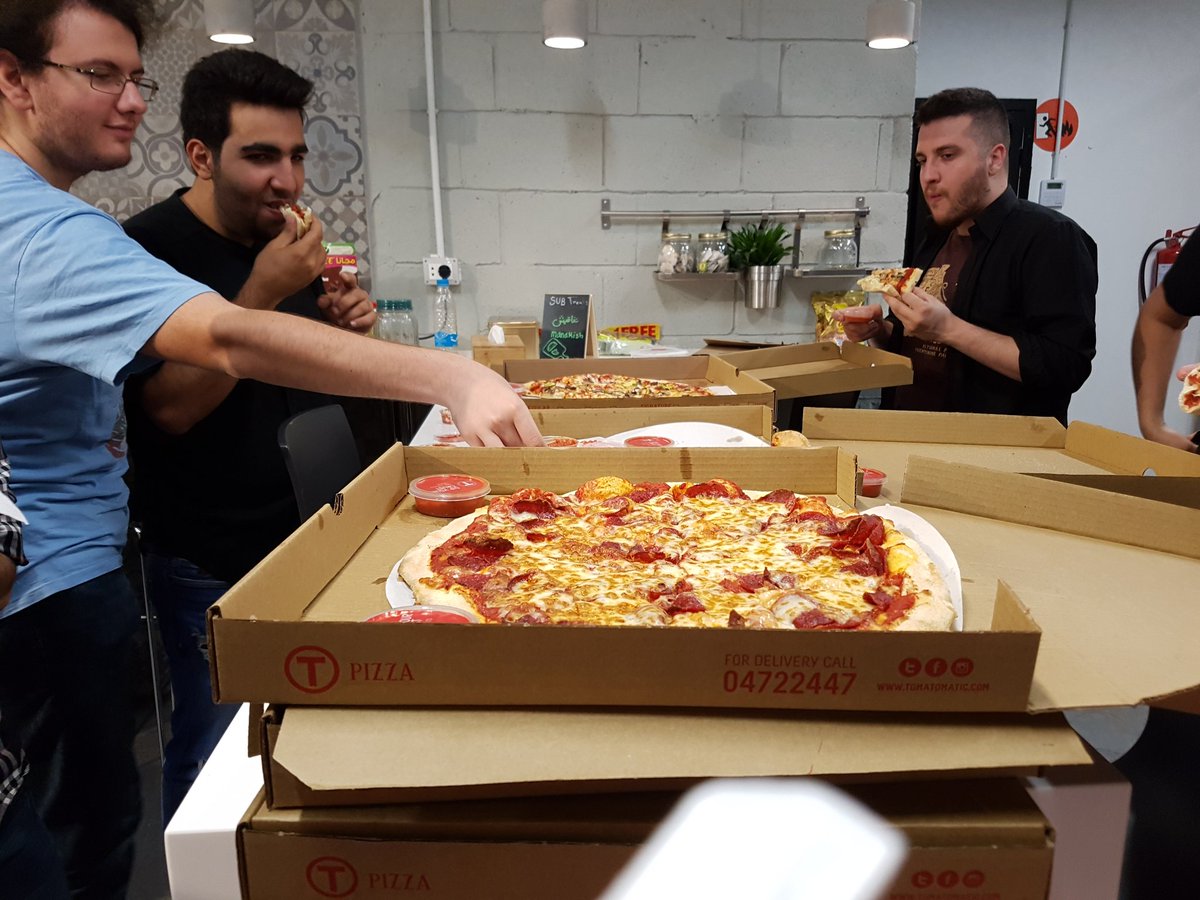 ArabArcade's tweet photo. Our little game jammers have been working so hard, we decided to have a little pizza party for them!

#aagamejam #gamedev #indiedev #pizza https://t.co/mVfFIXBQnA