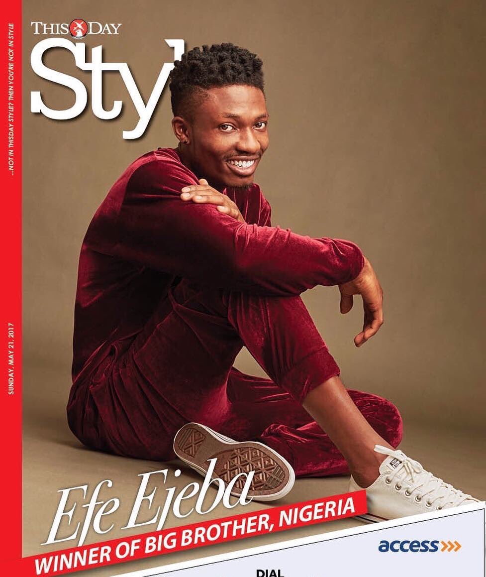Ebuka's tweet photo. ThisDay Style and TY Bello constantly doing God's work 👌🏾 https://t.co/rWEUN91O4u