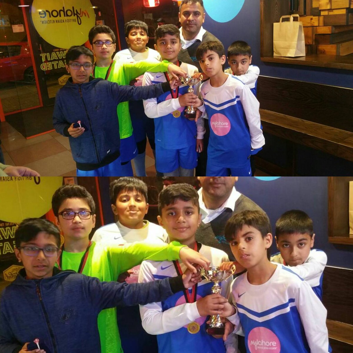mylahore's tweet photo. Spotted at #MyLahore junior Bradford FC team, Kitted out in our logo enjoying a #Superlicious meal 😃 https://t.co/6rI9DMB8fq