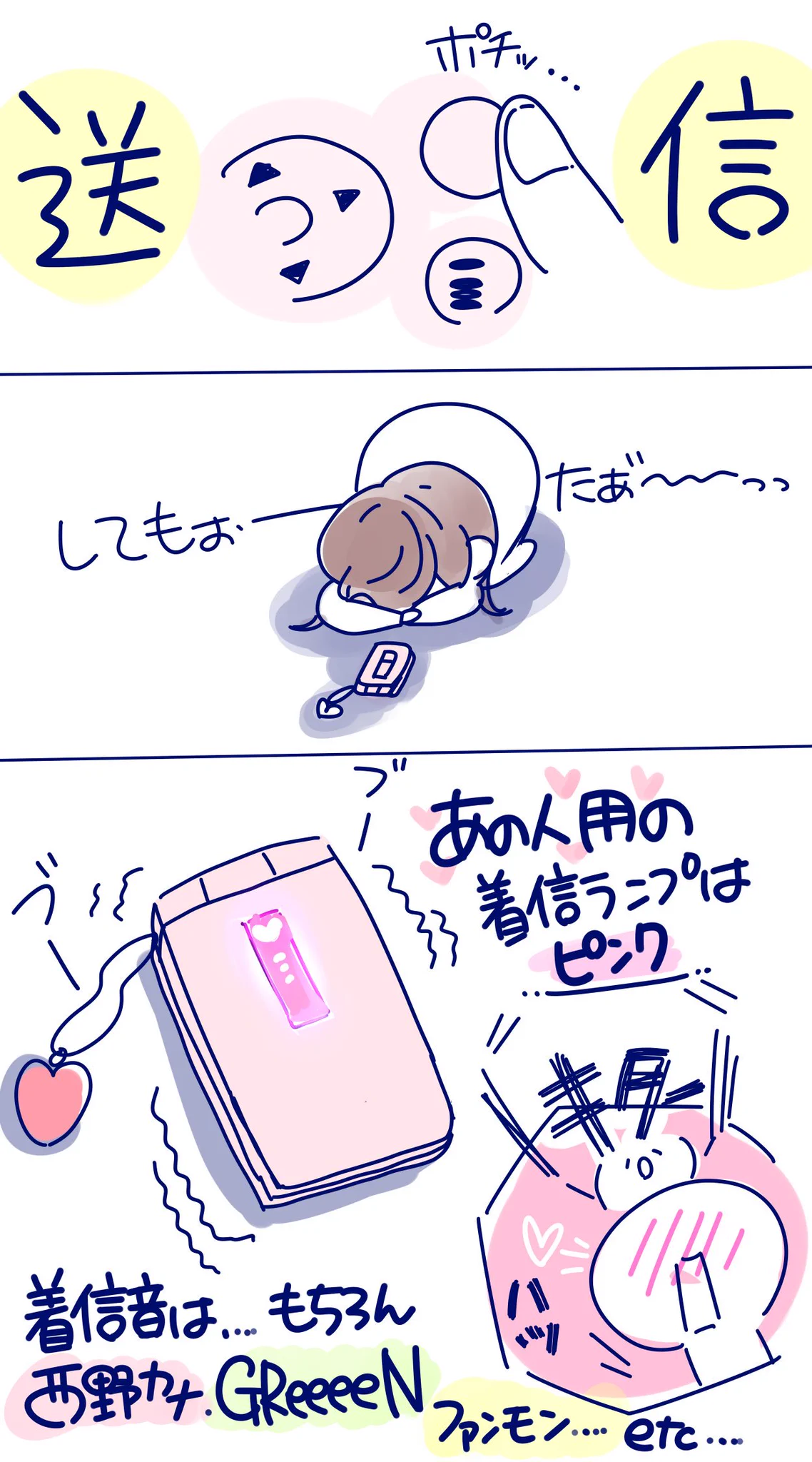 ガラケーあるあるｗ好きな人からメールが来るとこんな感じだったｗｗｗ