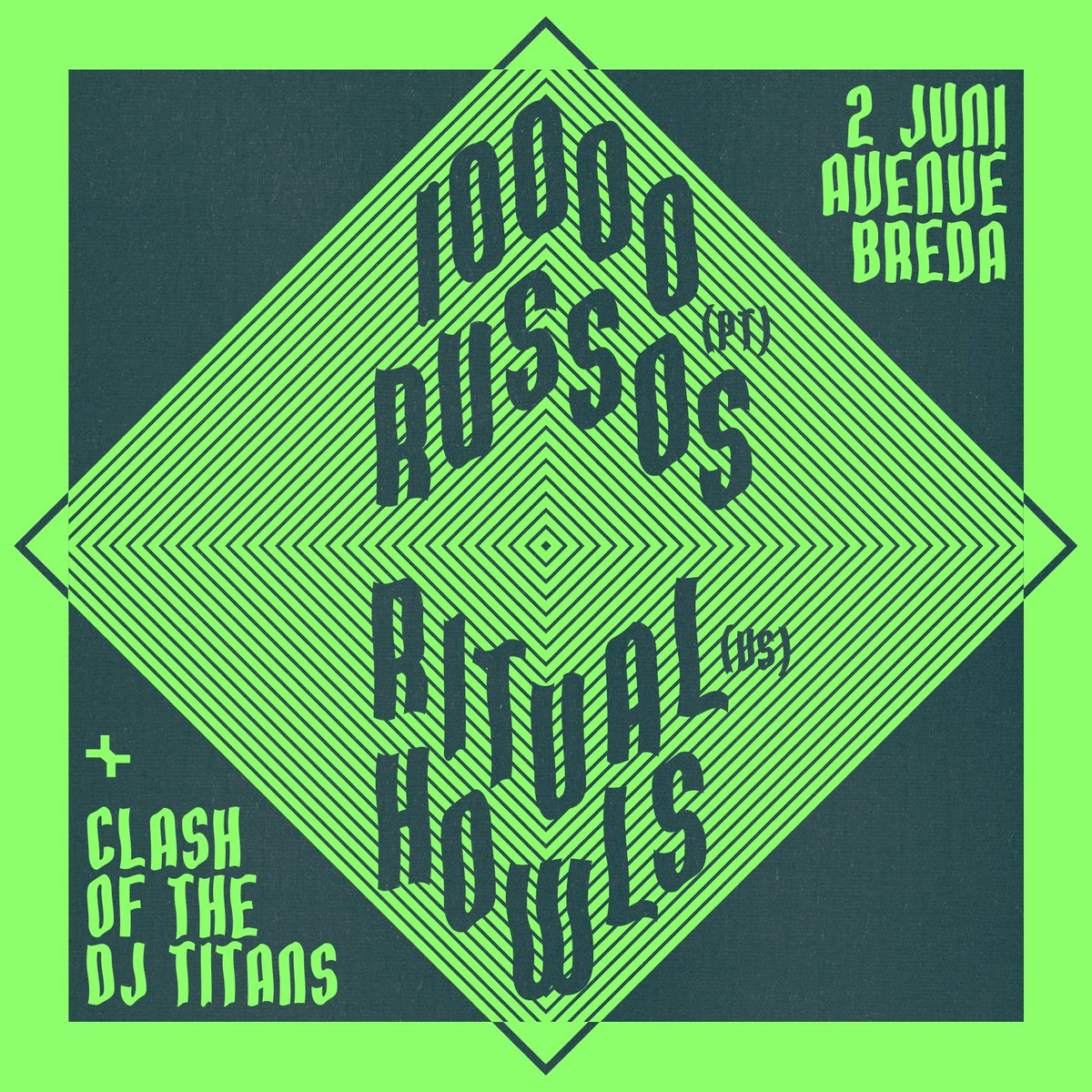 LAATSTE ONDERSTROOM! Vrijdag 2 juni: Ritual Howls, New Wave | 10000 Russos, Psych | Lots of Djs goo.gl/AZmIsx 
#ritualhowls #Breda