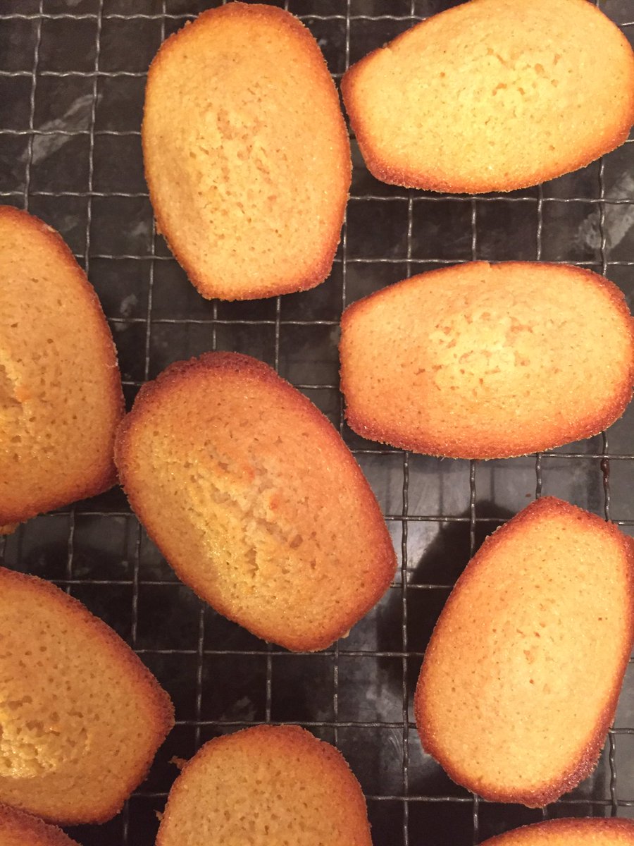 dbleach1803's tweet photo. #yuzu #madeleines, with the famous 'nipple' #food #foodporn #citrus #patisserie https://t.co/EId3ulLeWj