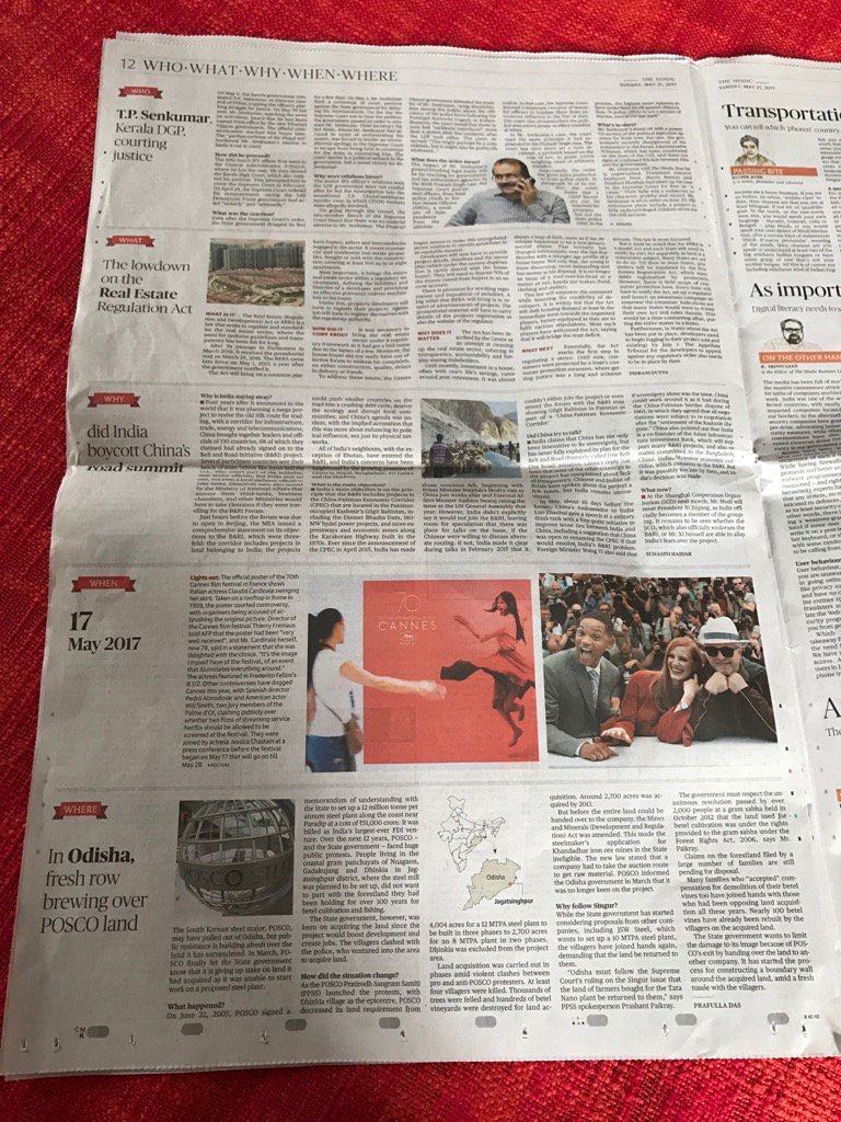 mini_kapoor's tweet photo. #whowhatwhywhenwhere - an essential guide to the big issues of the moment #SundayIsForReading @the_hindu https://t.co/Y51Xf8mcnG
