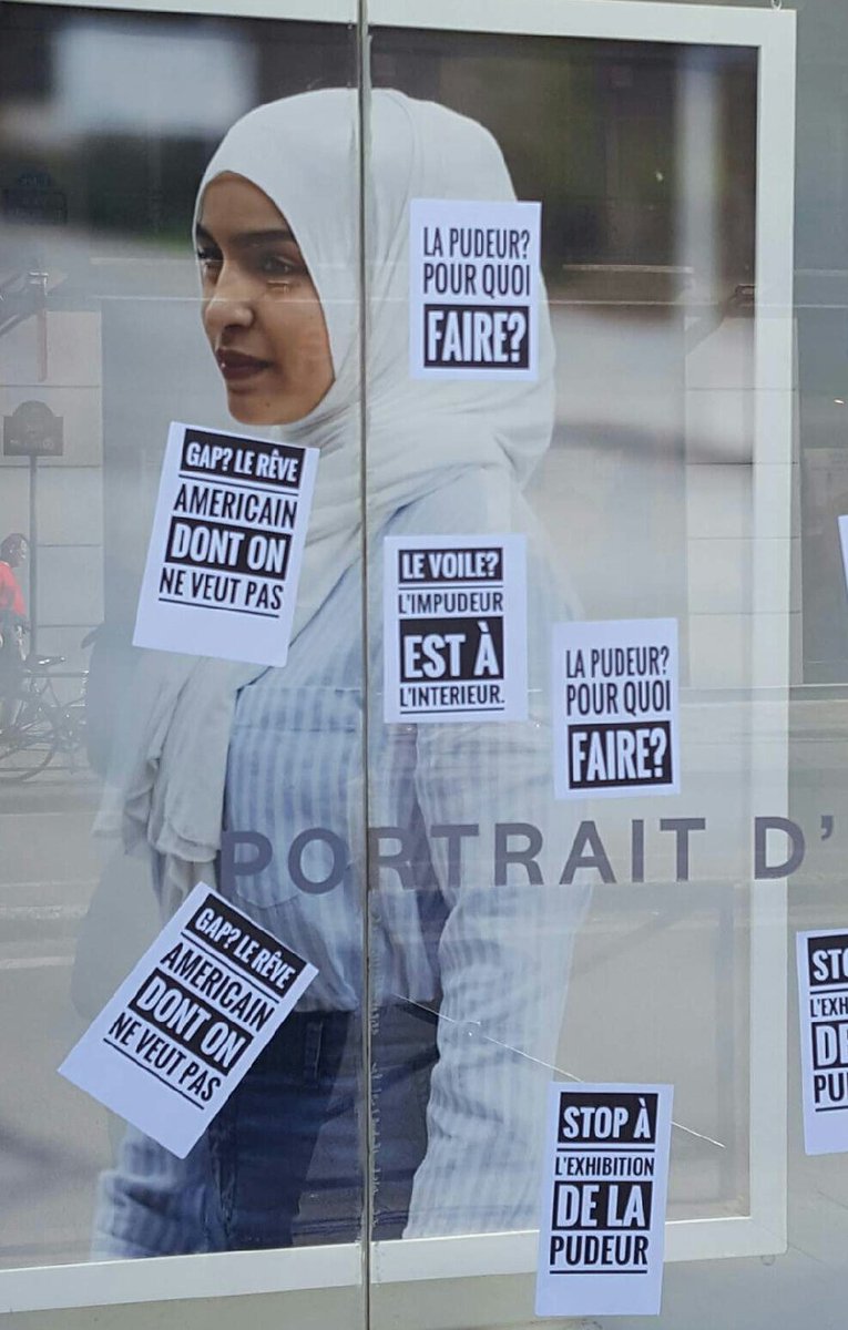 olympes2gouge's tweet photo. Bravo à celles.ceux qui ont manifesté leur mécontentement
Pas besoin d'un voile pour connaître sa valeur
#GapOver
#LaPudeurPourquoiFaire https://t.co/uMJ5R4drfq