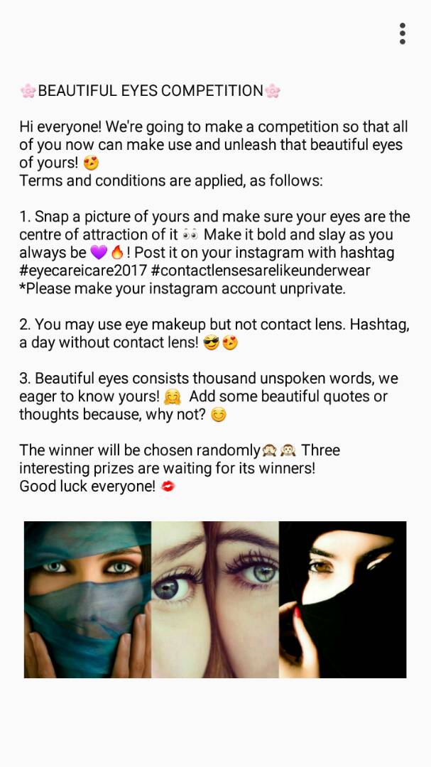 eyecareicare's tweet photo. It's not too late yet everybody! Join our contest now 💙 https://t.co/ukSy0x4RFe