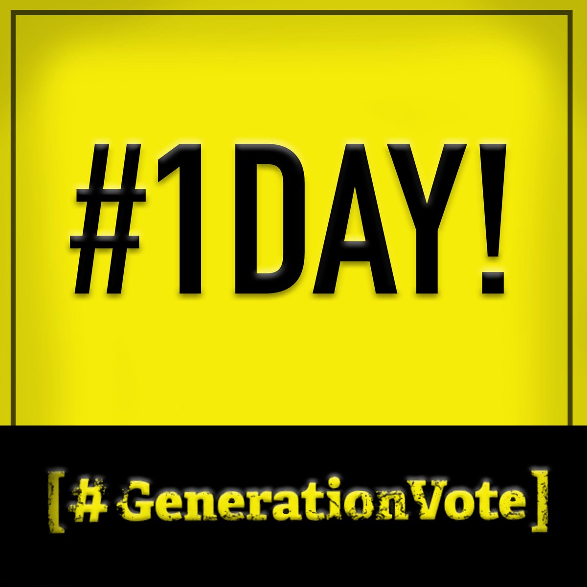 1 DAY TO GO!
To vote in the General Election on 8 June, you need to register by 11:59pm tomorrow. Be heard. Register now.
#GeneralElection