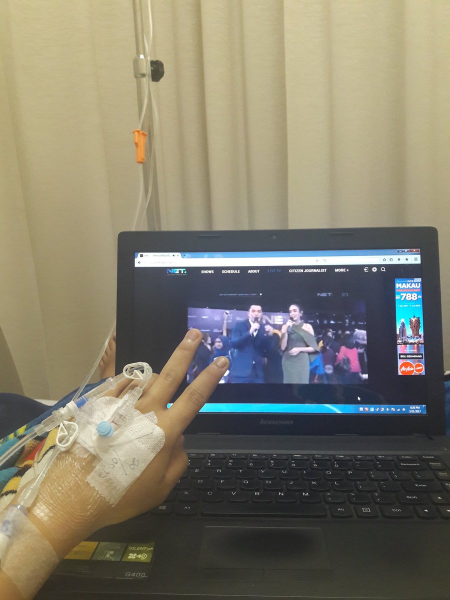 dianaputari's tweet photo. Untung di rs bisa streaming nonton net 4.0 @netmediatama @netmedia_info @wishnutama #NET4GoodPeople https://t.co/aJtgkoQiOt