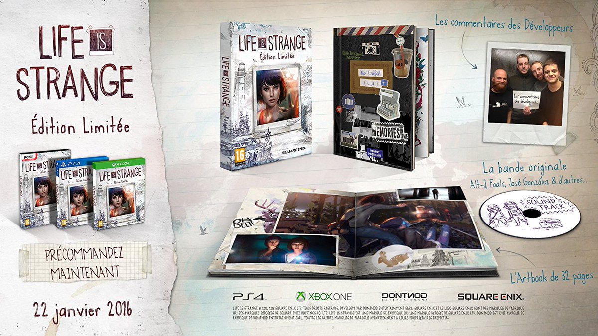 koopaskull's tweet photo. ๐ฑLa saison 2 a รฉtรฉ annoncรฉ !! #GOTY2016 ๐
Life is Strange - รฉdition limitรฉe ร 33โฌ sur #XboxOne !
โบ https://t.co/GyGTY8VP3V https://t.co/YWp5KA79zK