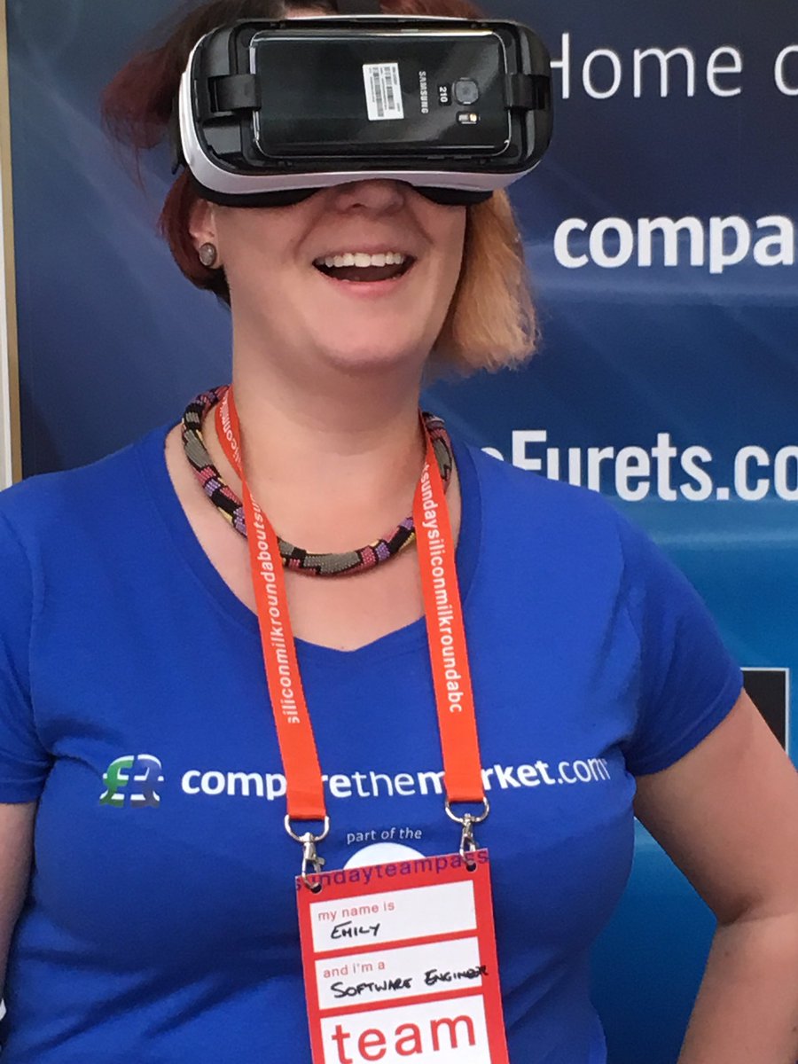 jamesbaile's tweet photo. Emily Sas at silicon milk roundabout having a go at our CR challenge. @comparemkttech https://t.co/yAp1WZm7Fi