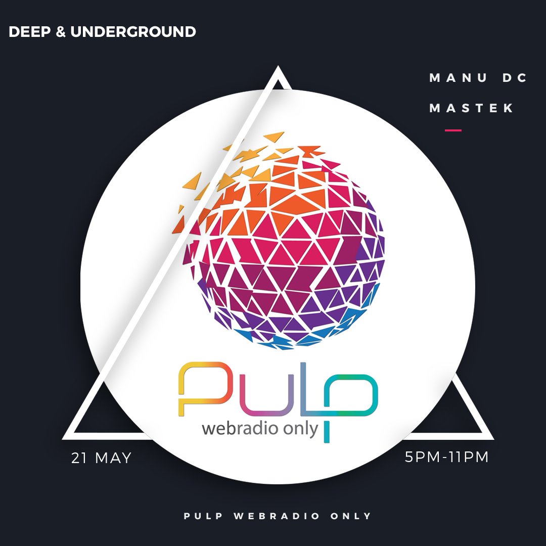 Dimanche 21 mai
let's go after underground party
►►►17h... <a href="/ManuDC_DIM/">Manu DC [DIM]</a> 🔊 🔊 <a href="/RoyalNanot/">MASTEK</a> 
----> Sur le site darkxana.wixsite.com/pulp-webradio-…