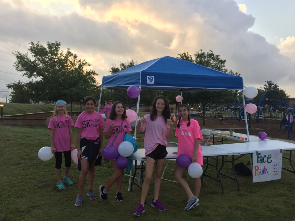 MLEWilkinson's tweet photo. 5Kelsey at Hometown Heroes Park. Begins 9:15am. register 7-9.
100% of proceeds goes to the family of Kelsey.
$25 registration  #CCIJagSwag https://t.co/rO6wBt91Dr