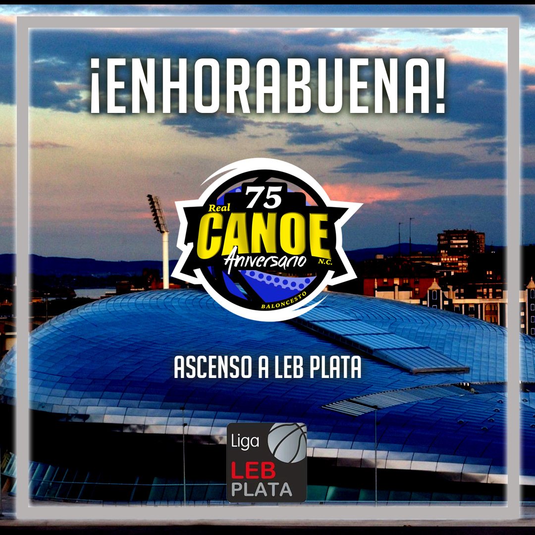 GrupoAlegaCant's tweet photo. ¡ENHORABUENA AL @realcanoe POR EL ASCENSO A LEB PLATA! https://t.co/3nE1o8YeZ3