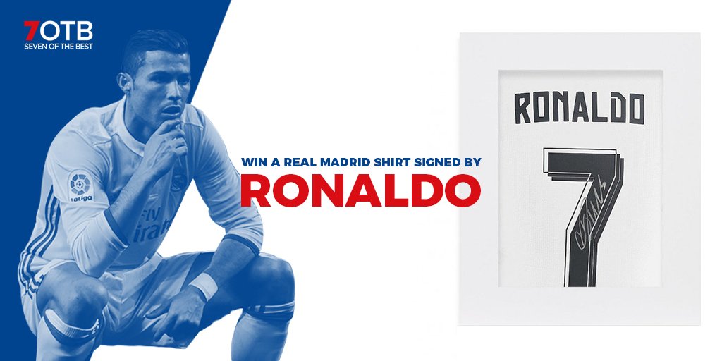 7otbfootball's tweet photo. 🏆⚽️ WIN A CRISTIANO RONALDO SIGNED REAL MADRID SHIRT 👕🖋

Just RT and sign up for next season at https://t.co/ygmaXZp02m to enter the draw! https://t.co/VCjbvU5oRk