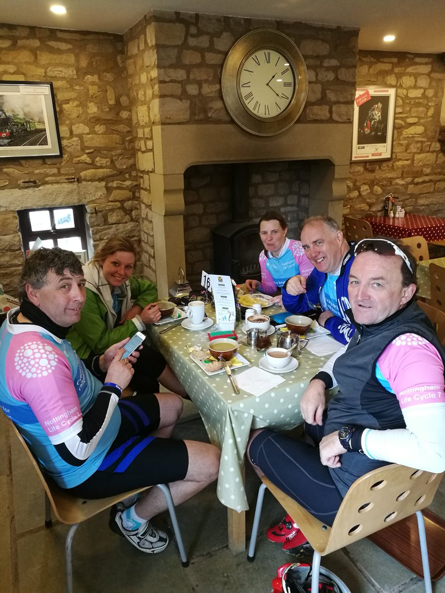 Final feed stop for the <a href="/uonLifecycle/">NottsLifeCycle</a> riders. A tough weekend, but thinking about <a href="/CBTRC1/">CBTRC</a> has got them through