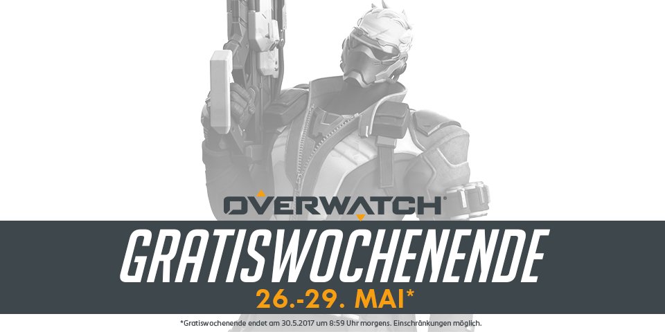 OverwatchDE's tweet image. HELDEN GESUCHT.

Spielt Overwatch KOSTENLOS vom 26.-29. Mai auf PC, PlayStation 4 und Xbox One!

💻🎮 blizz.ly/OWFreeWeekend